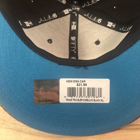 CHICAGO BULLS NEW ERA 9 FIFTY BLOCK MEDIUM LARGE SNAPBACK BLACK HAT WINDY CITY - Picture 7 of 9